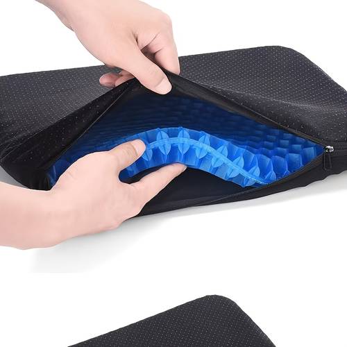 2pcs 1 cushion and 1 protective cover extra large thick seat cushion comfortable long sitting breathable cool design suitable for wheelchairs cars and office chairs pain relief vehicle seat cushion car seat cushion