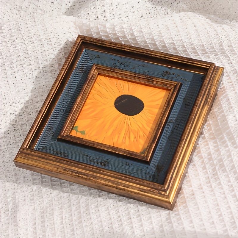 Image of Square Photo Frame For Desktop Display, Ideal For Family Pictures, Couple Photos, Creative Gifts, And Keepsakes