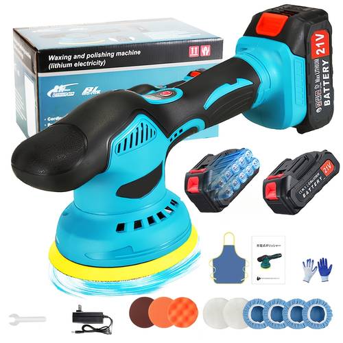21v car polisher with 2 high capacity batteries 8 speed 7500rpm electric polisher cordless rechargeable polisher compact and lightweight removes scratches on rearview mirrors accessories