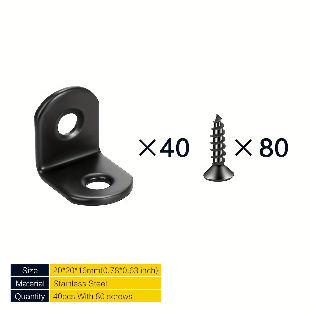 StarVast orner braket brae, 50 ps l-shaped orner braes joint
