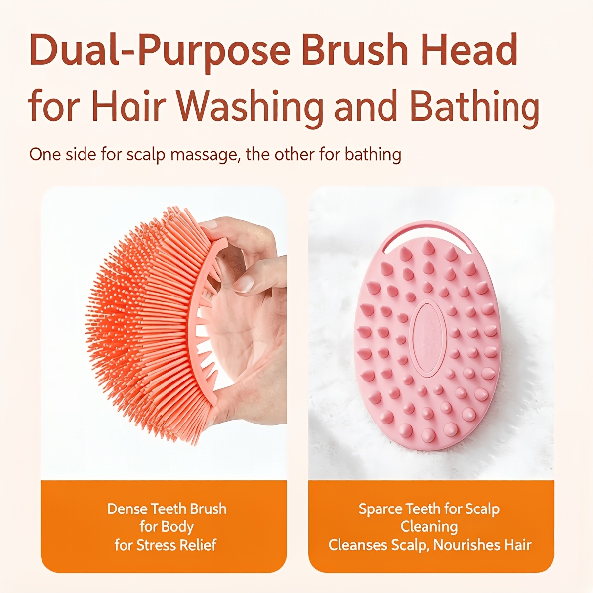 Exfoliating Silicone Scrubber, Easy to Clean and Long-Lasting
