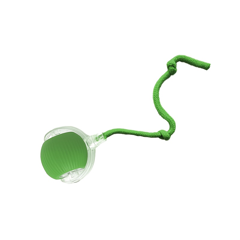 1 Cat Toy Ball With Tail Rope, Smart Rolling Ball, Led Light, Self-rolling Electric Pet Toy, Interactive Cat Jumping Ball, Automatic Cat Teaser Ball, Puppy Toy, Pet Exercise, Cat Activity