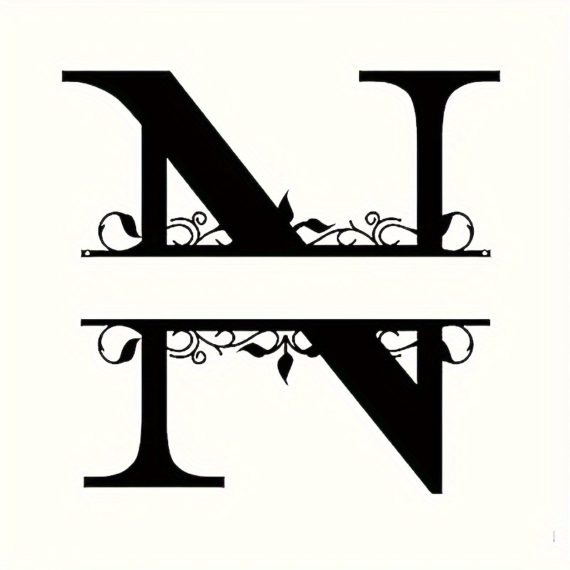 Image of 1 Custom Iron Nameplate - Personalized Outdoor Letter Plaque, Door Hanging And Wedding Gift, Housewarming Gift, No Wiring Required, , No Feathers, Waterproof And Temperature Resistant