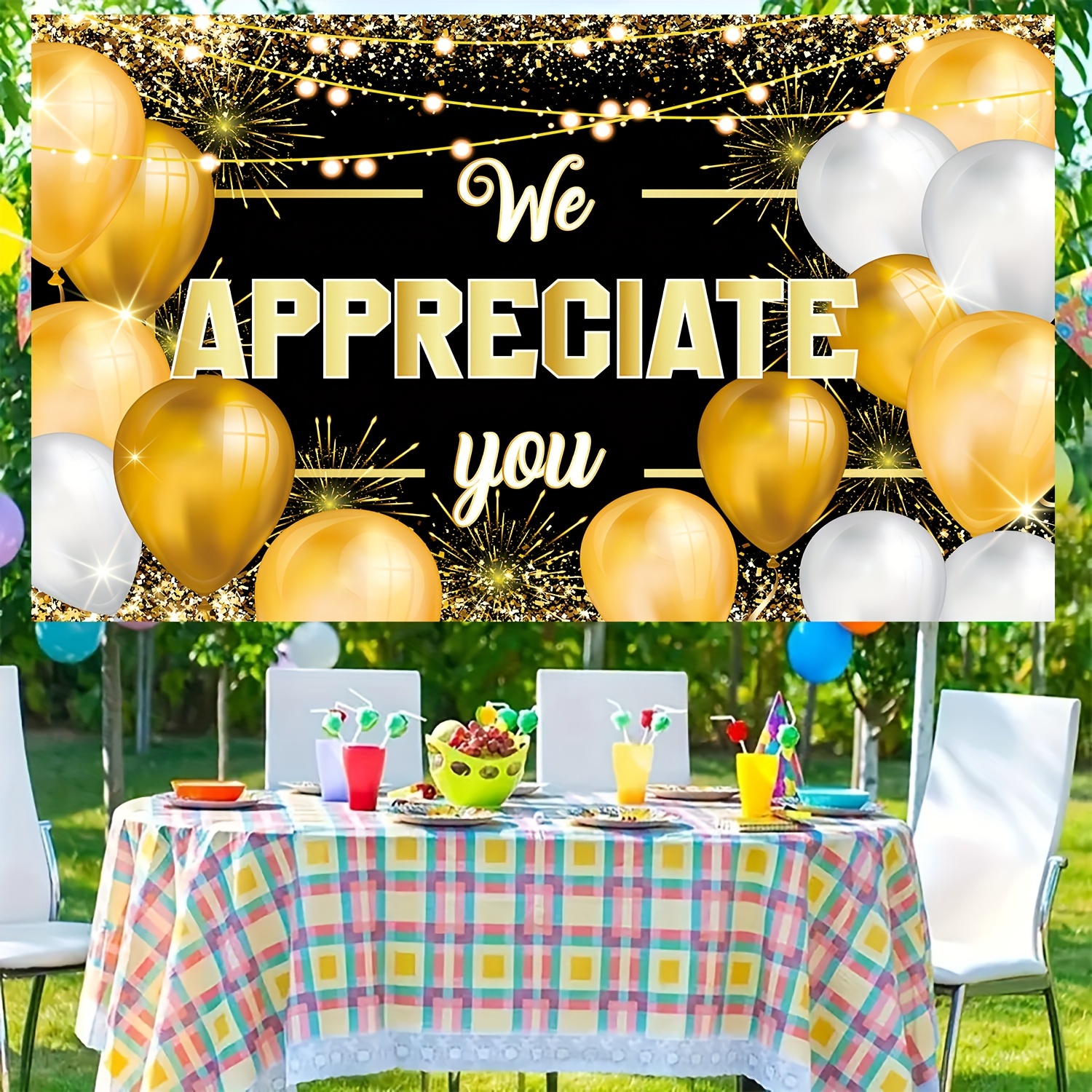 Appreciate Banner Backdrop Appreciation Party Decorations - Temu