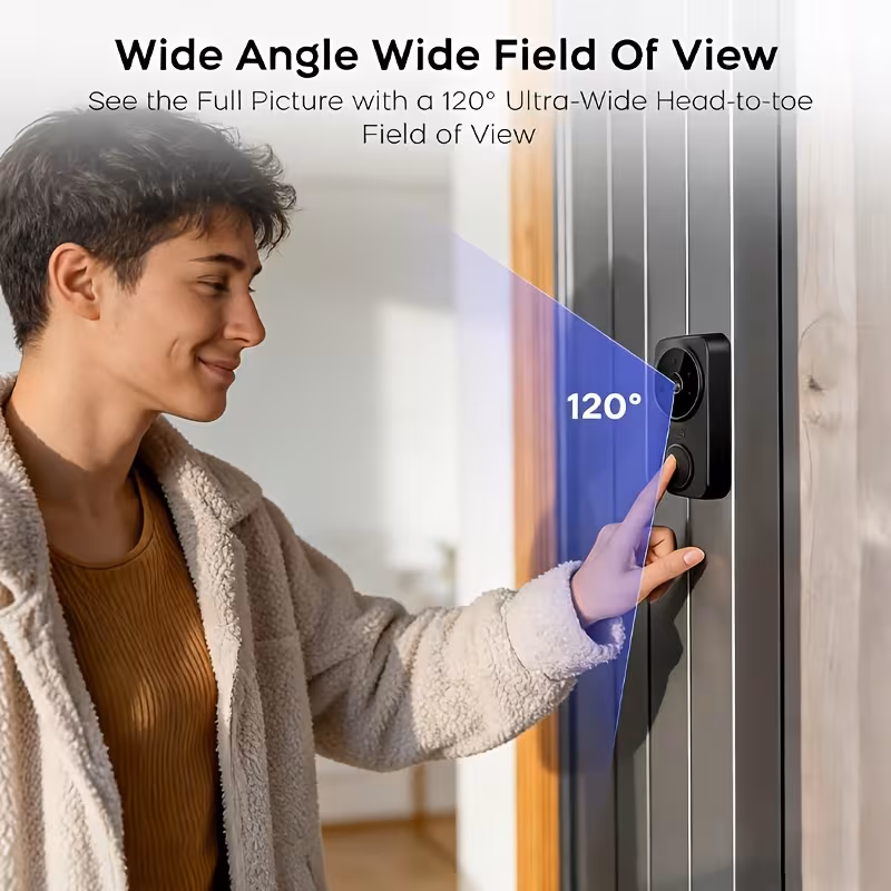 doorbell camera 1080p with screen two way audio 170 3 inch screen i video doorbell no subscription no application no wifi simple operation Product details 11