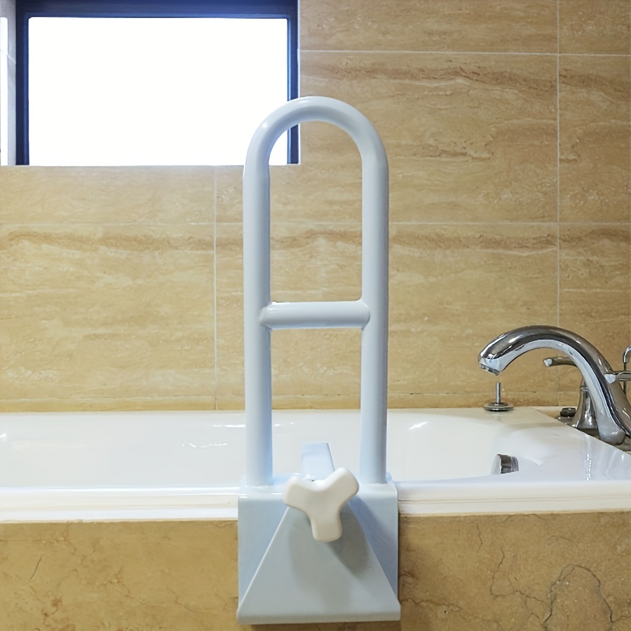 1pc high carbon steel bathtub grab bar sturdy   support for shower safety essential single piece bathroom accessory no power needed bath accessories Product details 3