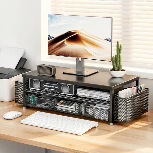 Diy Computer Desk Riser office desk organiser sold on Temu United States