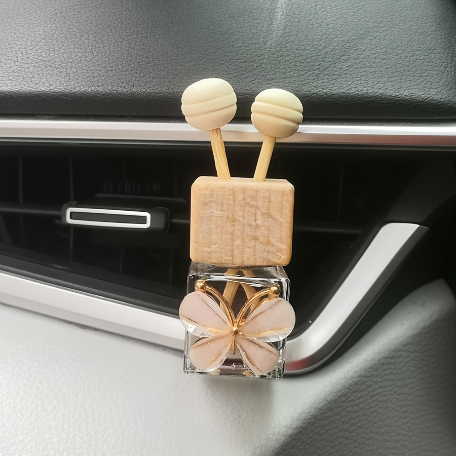 Image of -themed Car Vent Clip Decoration - Glass, No Battery Needed, Scentless (bottle Only)