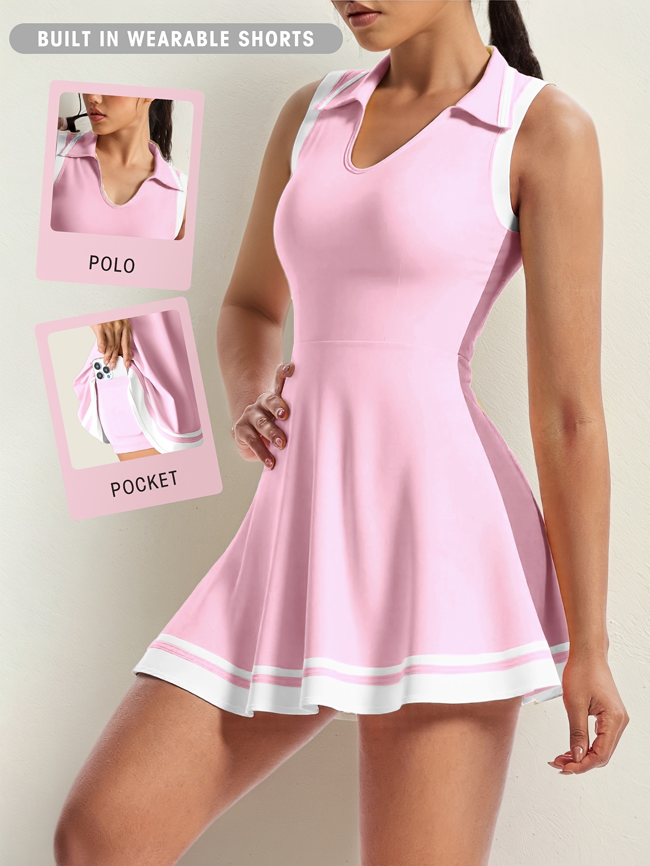 womens quick dry breathable 2pcs set sleeveless dress - Temu Chile