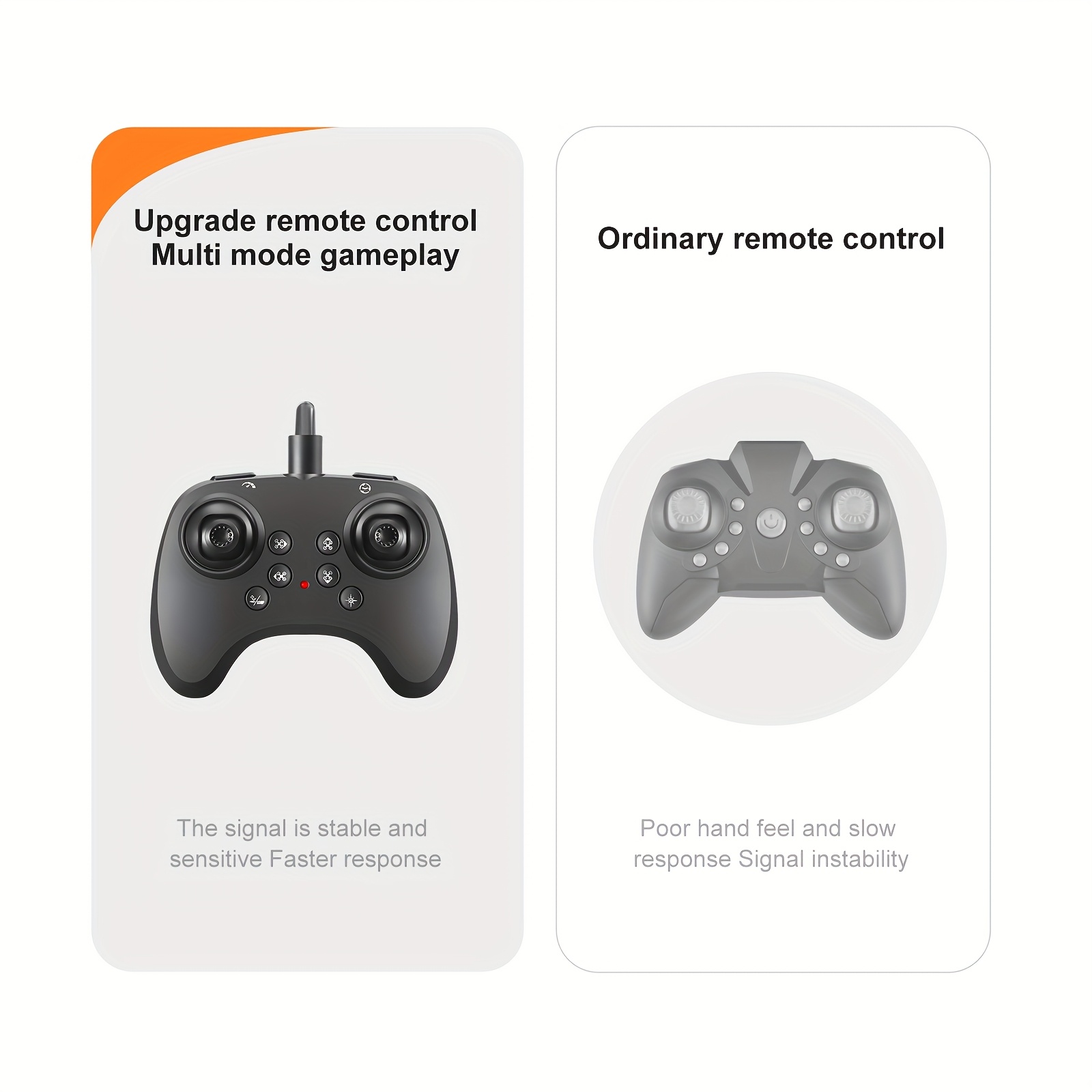 [Crash-proof Fighter] EPP Anti-Crash RC Airplane | Four-Channel One-Touch Stunts | Auto-Hover | Colorful LED Light Effects | Newbie Mastery In 10 Mins | Includes Spare Propellers