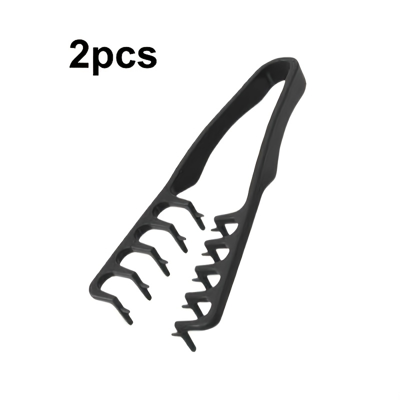 The 2pcs Men's Styling Comb Features Fluffy Bangs That Cover The Hair , Is Durable, Heat-resistant, Portable, Compact And Easy To Store