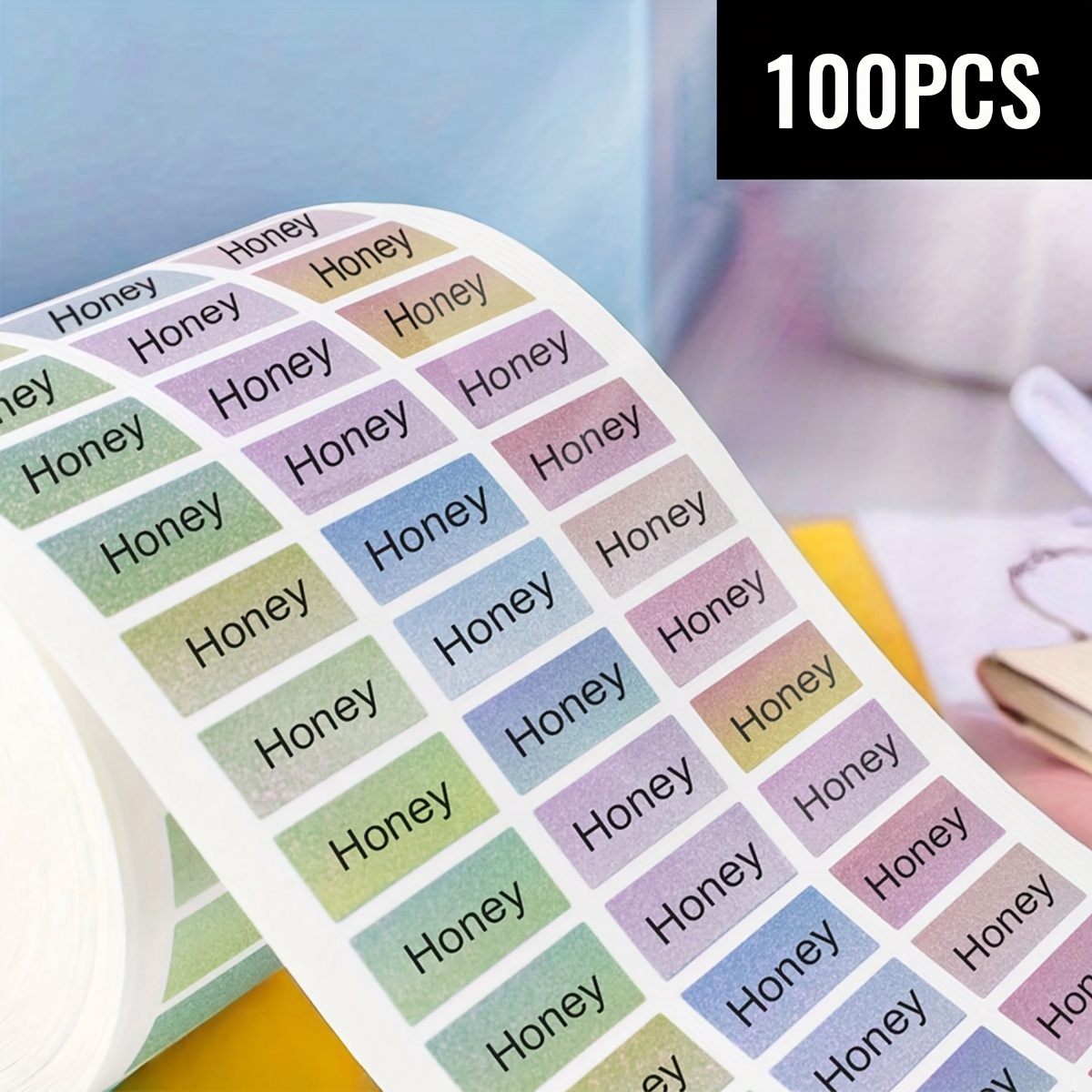 Image of Name Stickers Personalized Label, Custom Colorful Name Stickers, Customized Labels, Customizable Daycare Labels, School Supplies Tag Labels, Birthday Gifts, Student