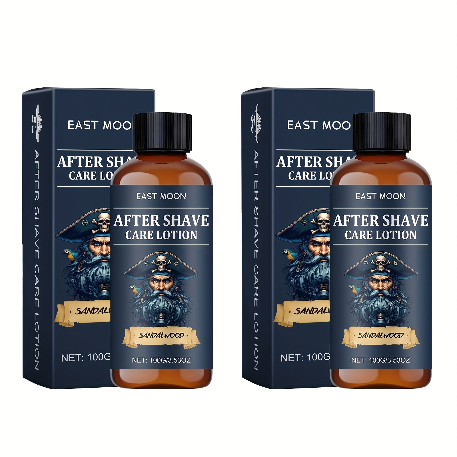 Two Bottles of 100g Men's Post-Shaving Care Cream Refreshing Men's Facial Post-Shaving Moisturizing Cream