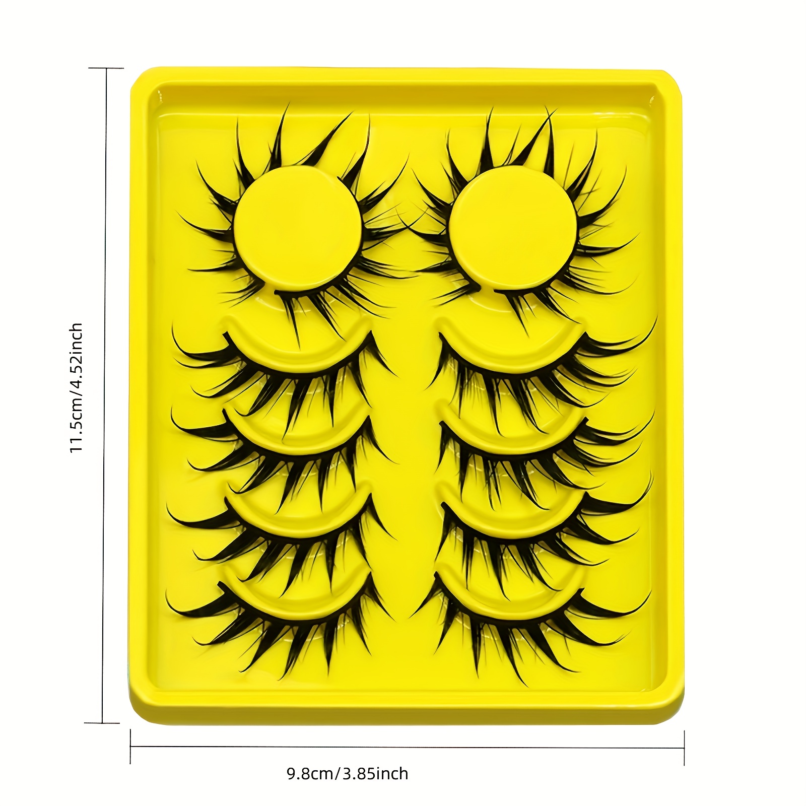 6 Pairs False Eyelashes & 0.07mm Thickness Cartoon Eyelashes Cartoon Eyelashes 3d Natural False Eyelashes, , Diy, Kitten Eye, Beginner, High Quality.