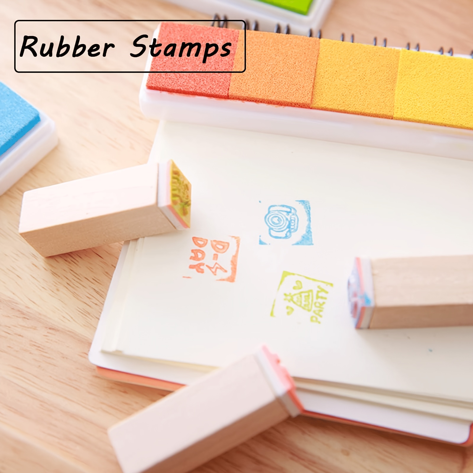 5pcs Long Strip Multicolor Ink Pads Set for DIY Projects