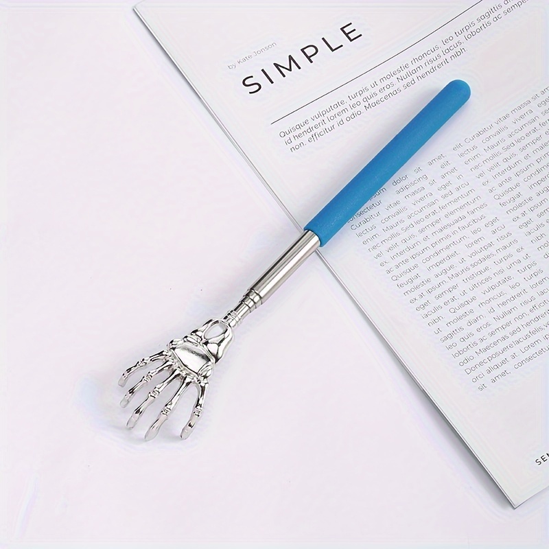 Stainless Steel Portable Retractable Back Scraper with Comfortable Rubber Handle - Ideal for Travel and Gift Giving, Back Scraper