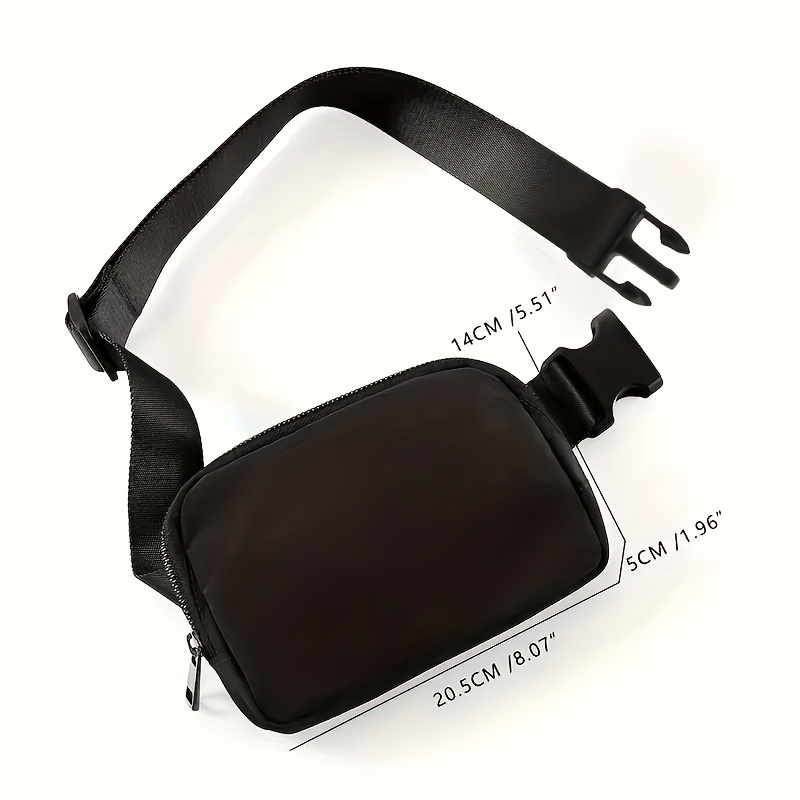Solid Color Waist Bag With Adjustable Shoulder Straps, Outdoor Sports Diagonal Backpack Chest Bag Waist Bag, Durable Crossbody Bag, Men's And Women's Fashionable Multifunctional Bag