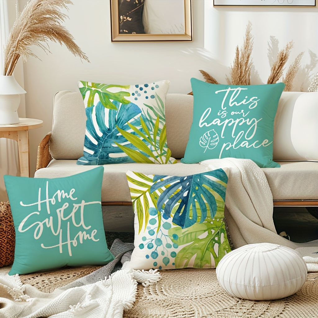 Couch Farmhouse Style Outdoor Pillows 4pcs Boho Pillow Covers