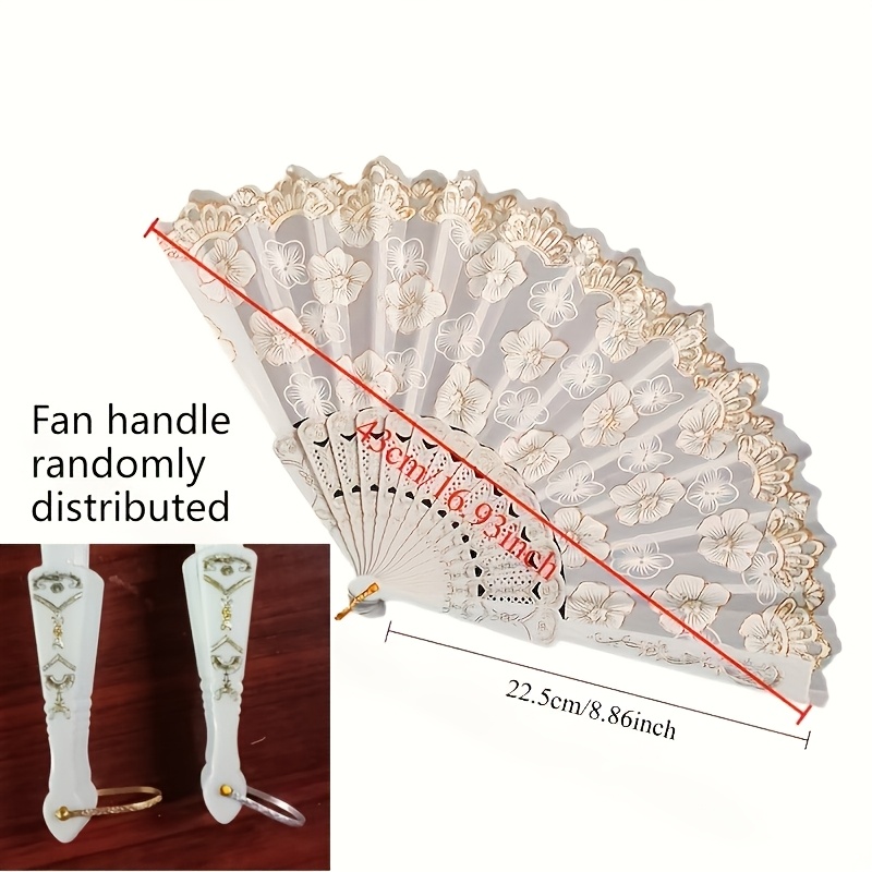 Retro Cherry Folding Fan - Perfect For Halloween, Christmas Performances, And Hanfu Photoshoots, Thanksgiving Essential
