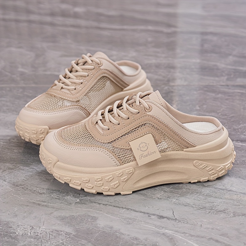 TEMU Sports Shoes For Women, Sandals, Slippers, Versatile, Simple, Casual Shoes, Elegant Solid Color Wedding Be .