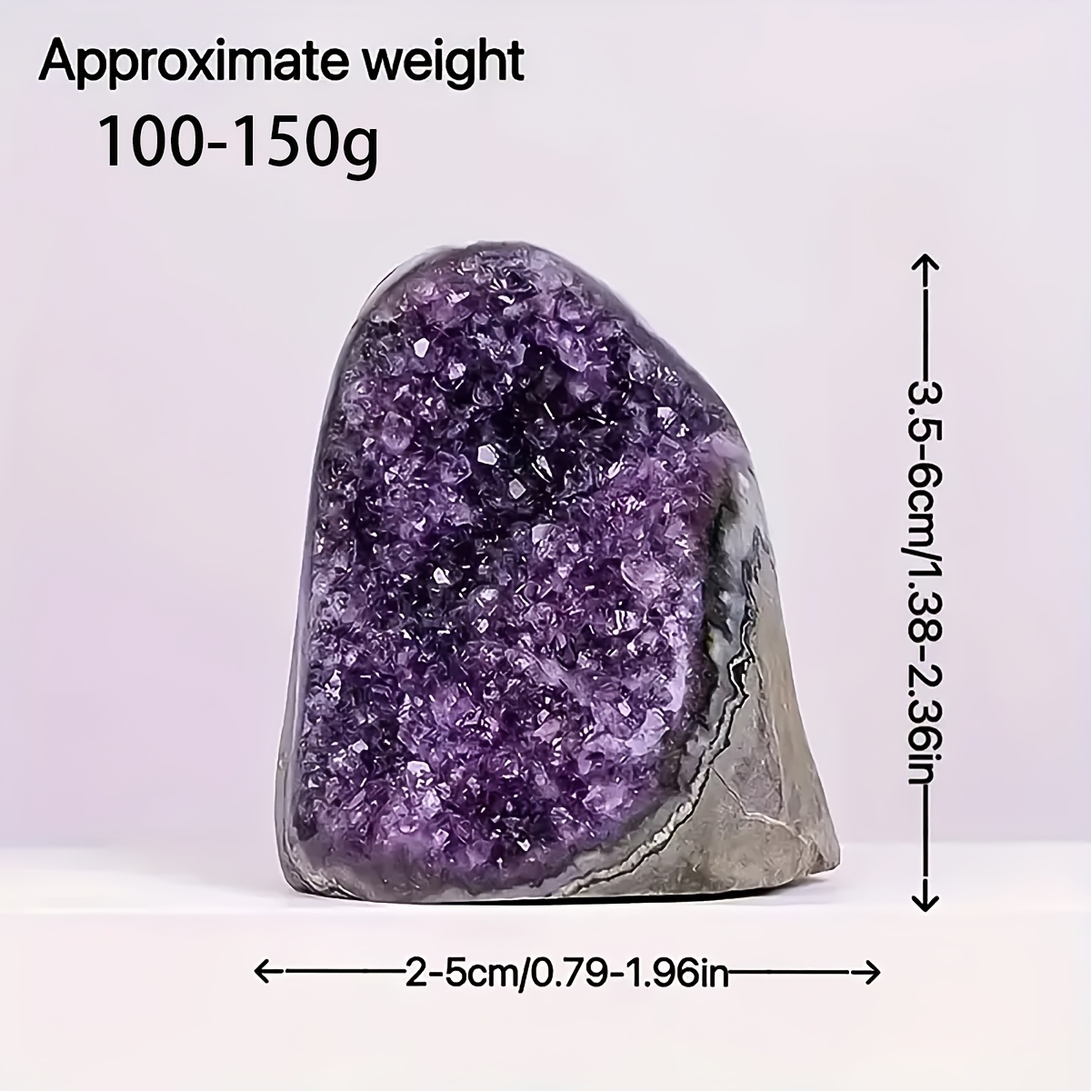 E-shop 100-300G Natürlicher Amethyst Kristall Cluster - Lebendiges Lila Mineral Exemplar, Ideal für Wohnkultur, Und Perfektes Weihnachtsgeschenk für