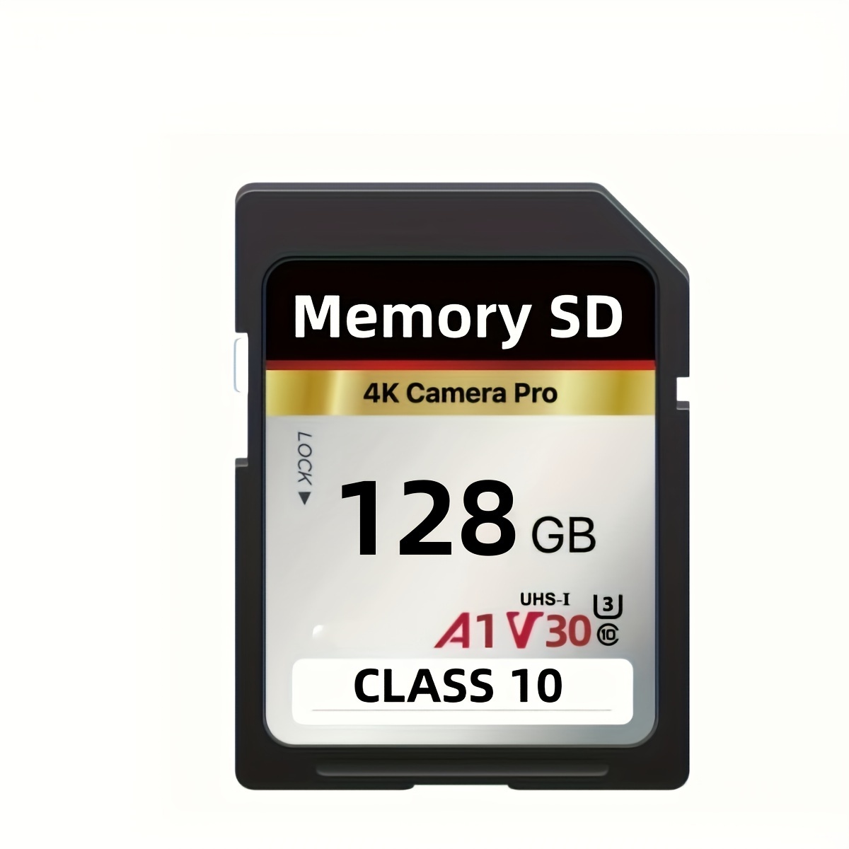 Lansten 128gb/64gb/50gb/32gb Sd Plus Memory Card High Card Classe 10 3d 4k V30 Video High Speed Capacity For Camera