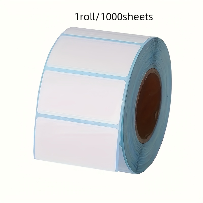 2cm X 3cm, 1000 Sheets Of Paper-based Blank Self-adhesive Labels, Suitable For Containers, Jars, Bottles, Storage Boxes, Office Organization And More