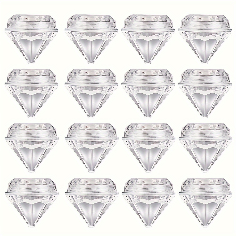 10/30pcs Shape Bottles Empty Plastic Clear Container Trial Case Storage Box For Beads Jewelry Storage