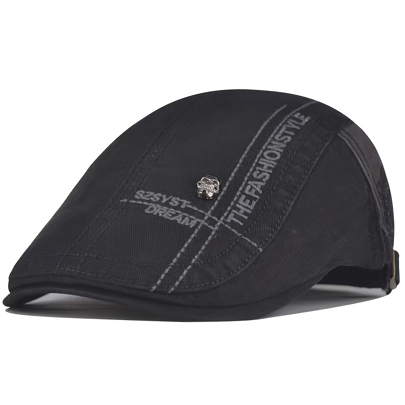 Casquette Gavroche Noire Homme