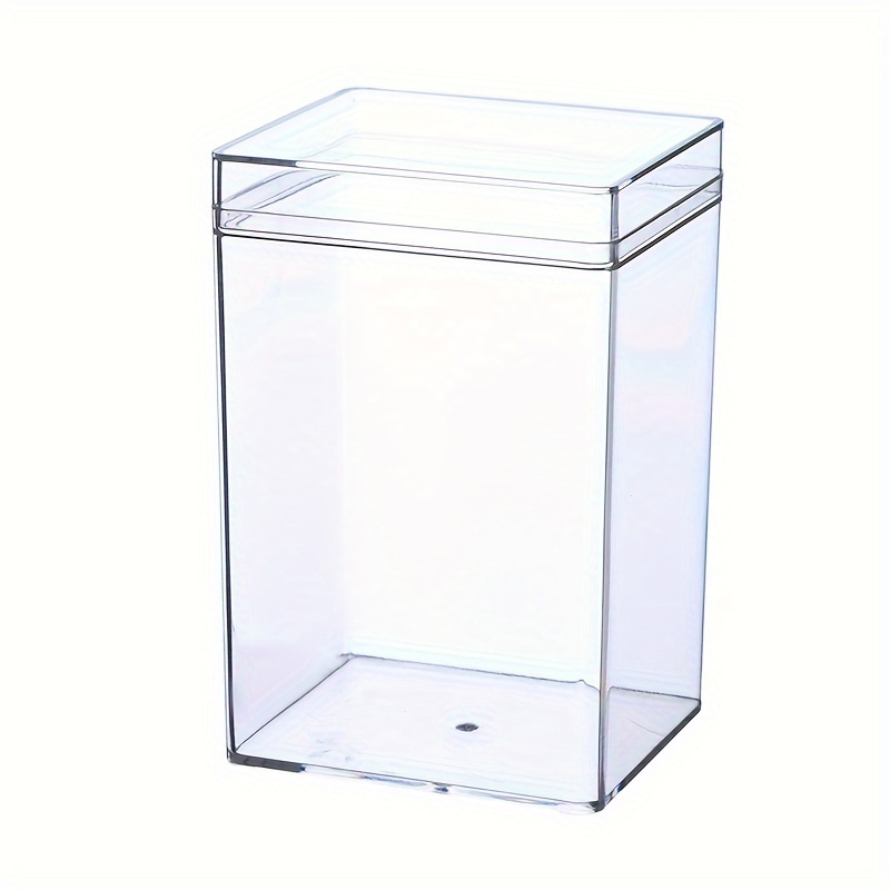 

Classic Rectangular Plastic Container With Lid For , Candy, Dolls, And Gifts - Transparent Box With Other Features - 1 Piece