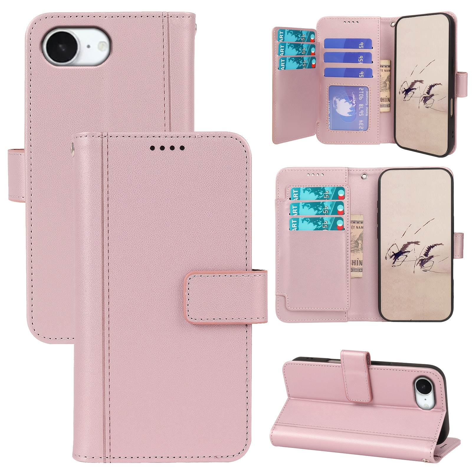 TEMU Phone Case - [suitable For Iphone Wallet Case]for Iphone 17e Special Flip Cover Wallet Case, A Wallet-style Phone Case That Perfectly Fits The