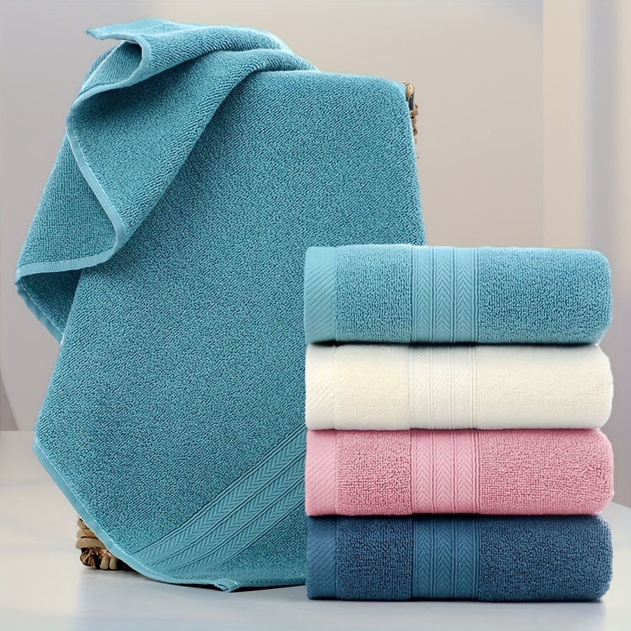 

3-pack Modern Geometric-patterned Hand Towels – 60% Cotton, 40% Polyester, Knit Fabric, Super Absorbent Oblong Towels For Bathroom, Hotel, Gym – 410 Gsm