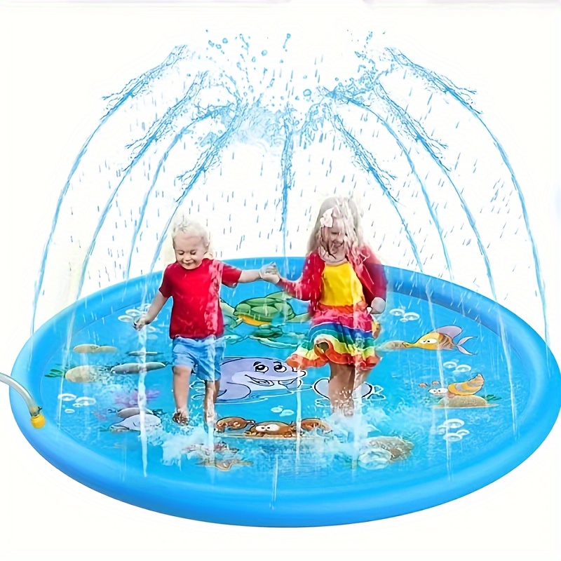 3 in 1 Splash Pad Kids' Sprinkler And Learning Wading Pool - Temu