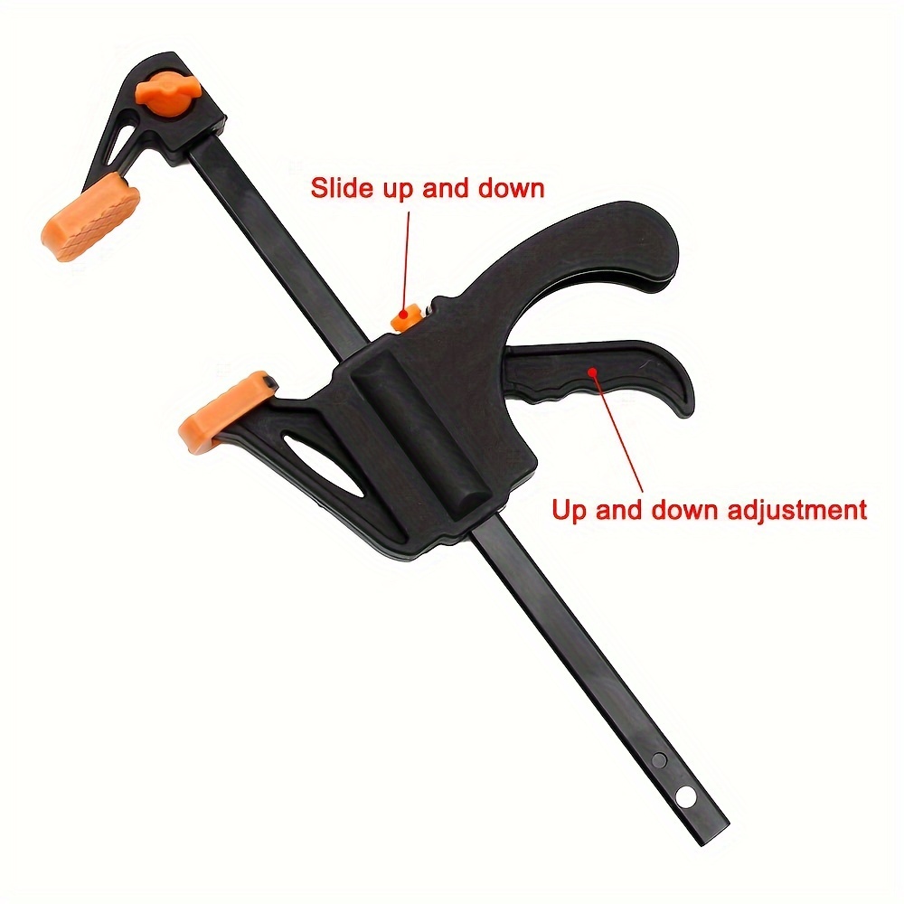 2pcs MINI 10.16cm F Clamp, Woodworking Clamp, Hard Quick Ratchet Release Speed Squeeze Clip, Woodworking Work Bar DIY Home Hand Tool