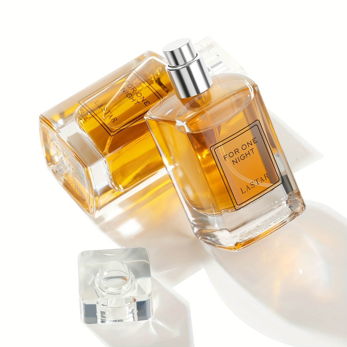 Image of [long-lasting Fragrance] 2 Bottles Of Amber Men's Cologne, 100ml In Total, Suitable For Daily Commuting, Dating Couples, And Exquisite Gifts For , Husbands And Fathers, Men's Eau De Toilette