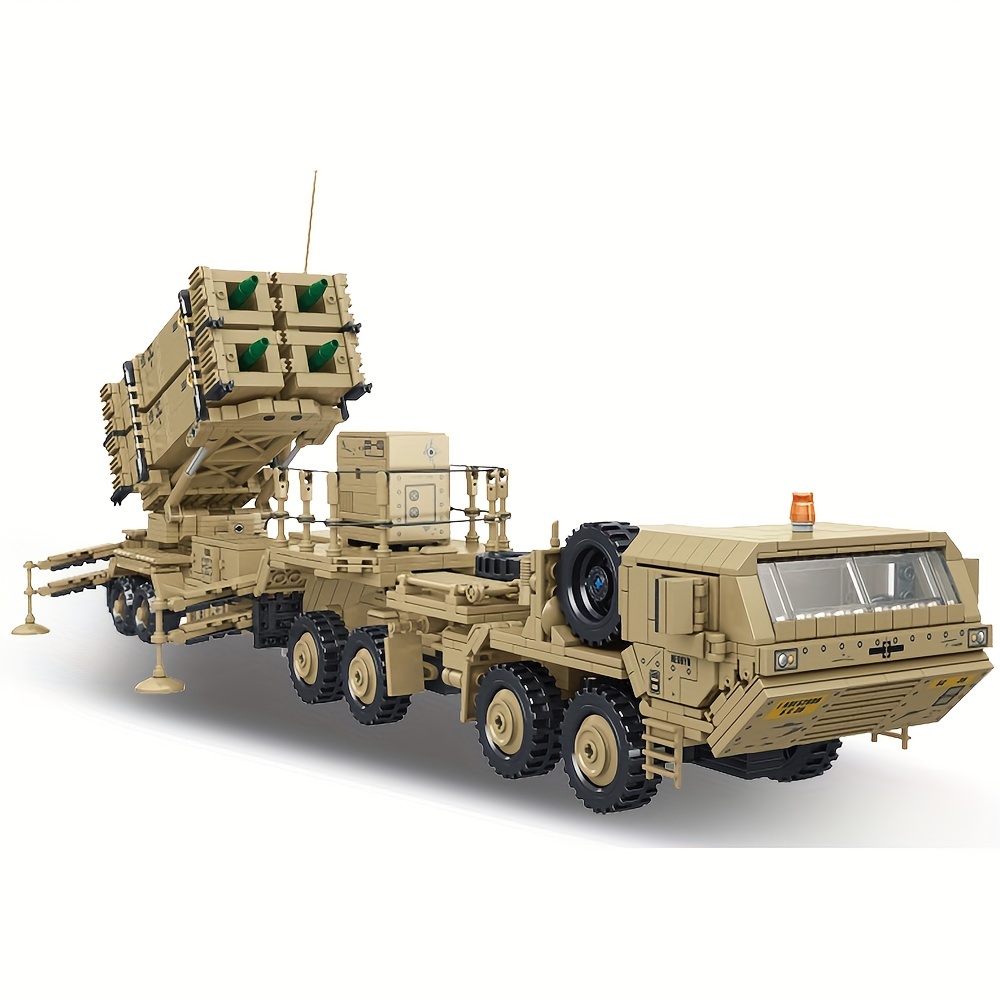 2566pcs, Military Series Rocket Car Clip Building Blocks, Moc Large- Military Building Blocks, Collection Display Toy Truck Model, Hobbyist Gift, 628014