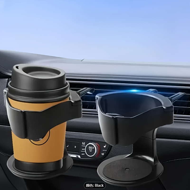 

Adjustable Pvc Car Cup Holder With Sponge Pad - Suitable For Water Bottles And Cans, Portable Beverage Holder