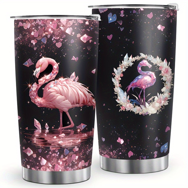 

20-ounce Stainless Steel Flamingo Vacuum-insulated Coffee Mug - Perfect Gift For Friends