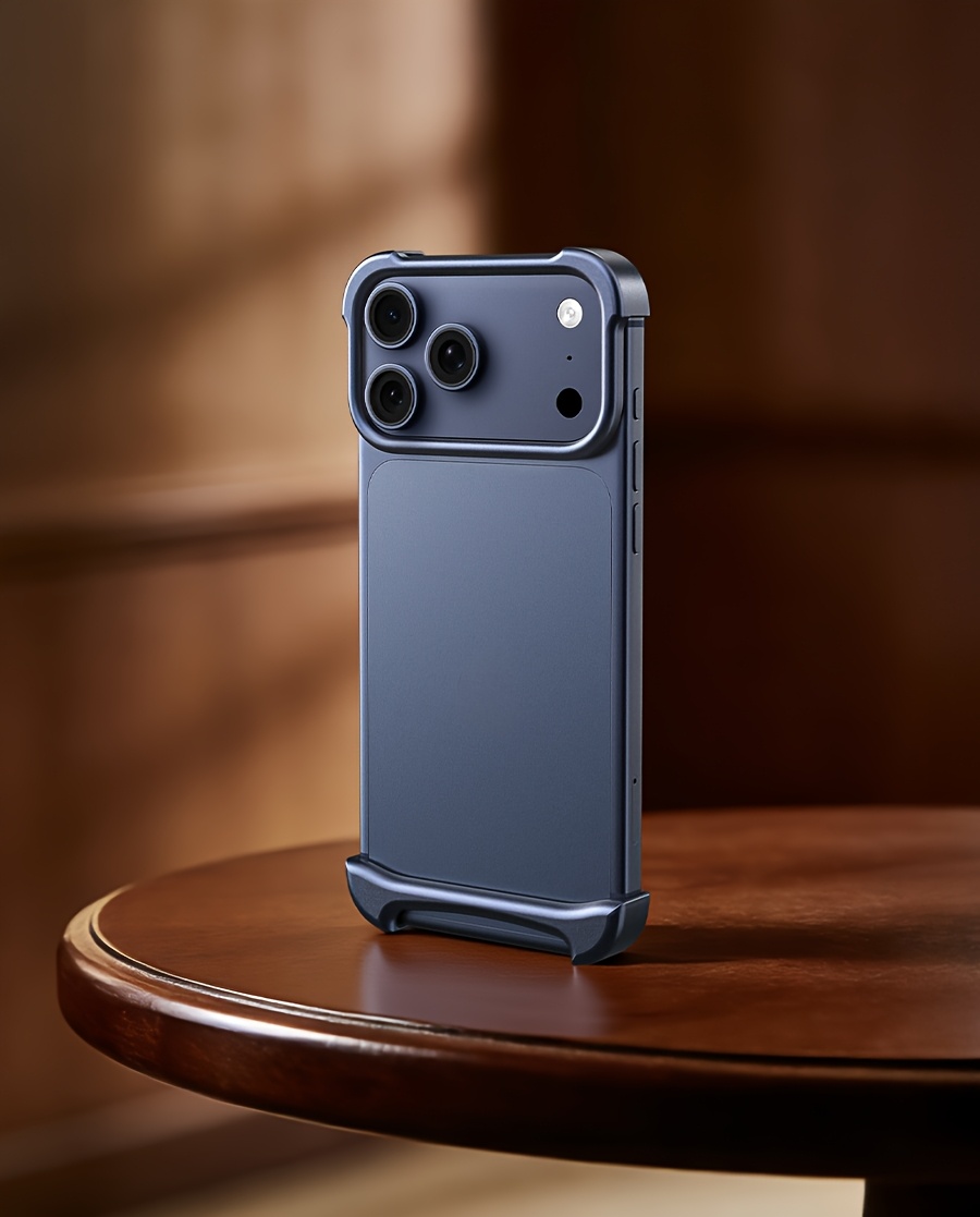 Phone Case: Aluminum SEBS Rubber Metal Bumper Double-layer Arc Case Phone Case for iPhone 17 Pro Max 17 Air Pro Unique Design High-strength Phone Cover Minimalist Case Bare-metal Feel