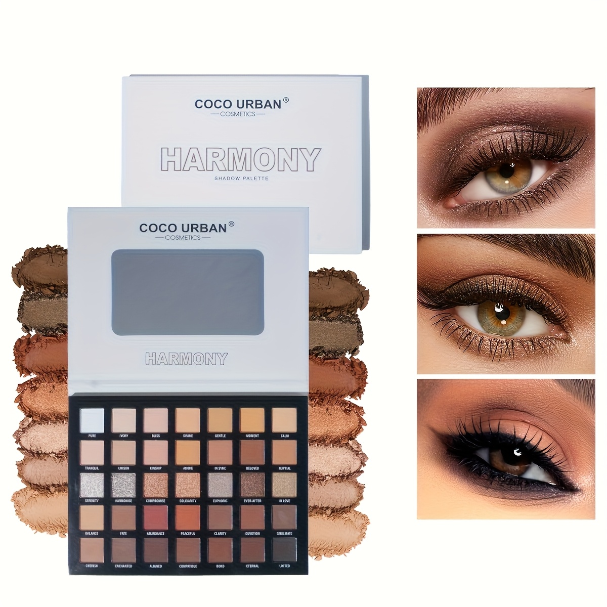 Image of 35-color Eyeshadow Palette With Shimmer And Matte , Waterproof And Sweat-resistant, Long-lasting And , Perfect For Christmas/mother's Day Holiday Gifts
