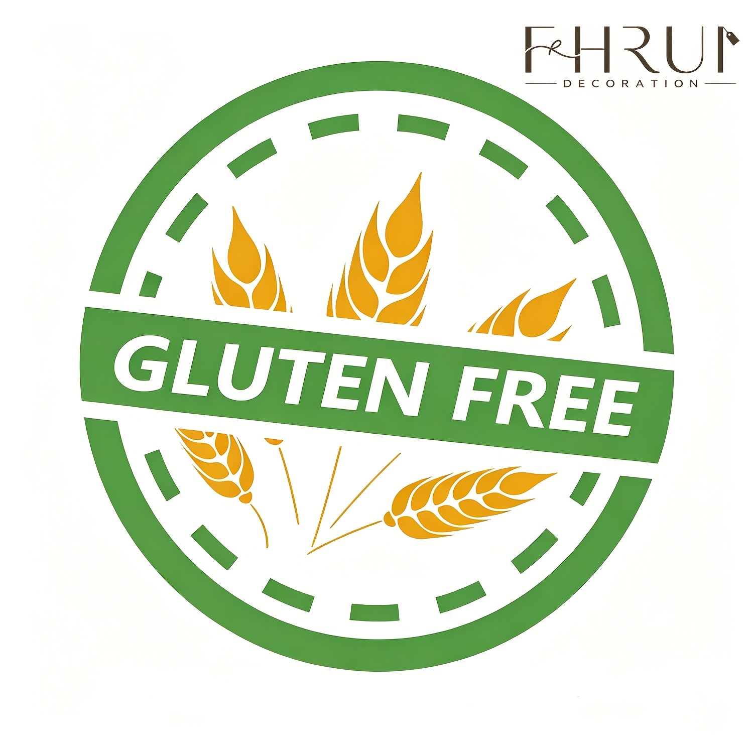Image of 500pcs Gluten-free Labels - 1.5" Round Stickers For Food, Allergy Warning & Rotation
