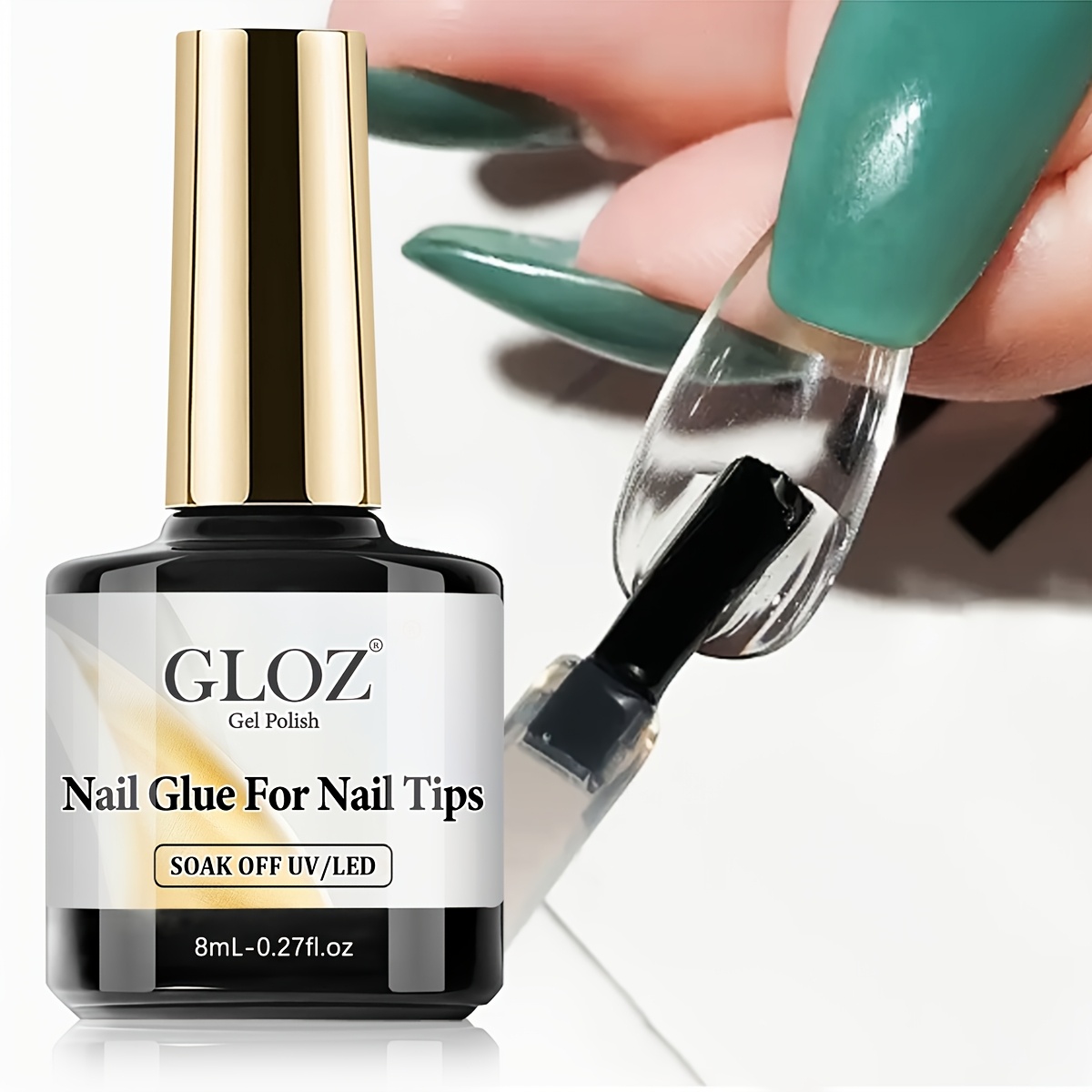 Image of Super Strong Nail For Acrylic Nails Nail Tips Press On Nails Fake Nails Brush On Application Durable & Long- Lasting False Nail Christmas Gift