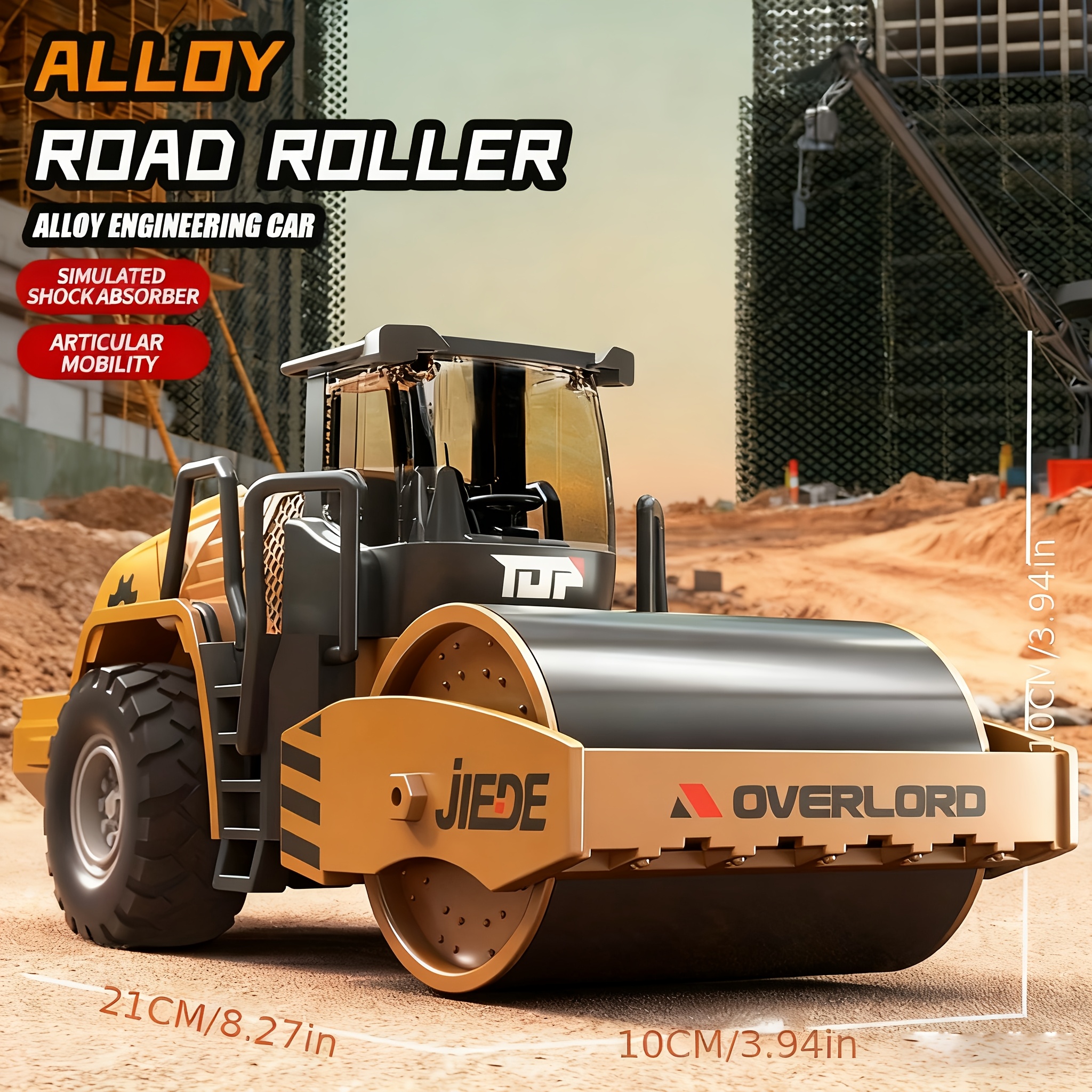 Road Roller Toy Construction Vehicle for Kids