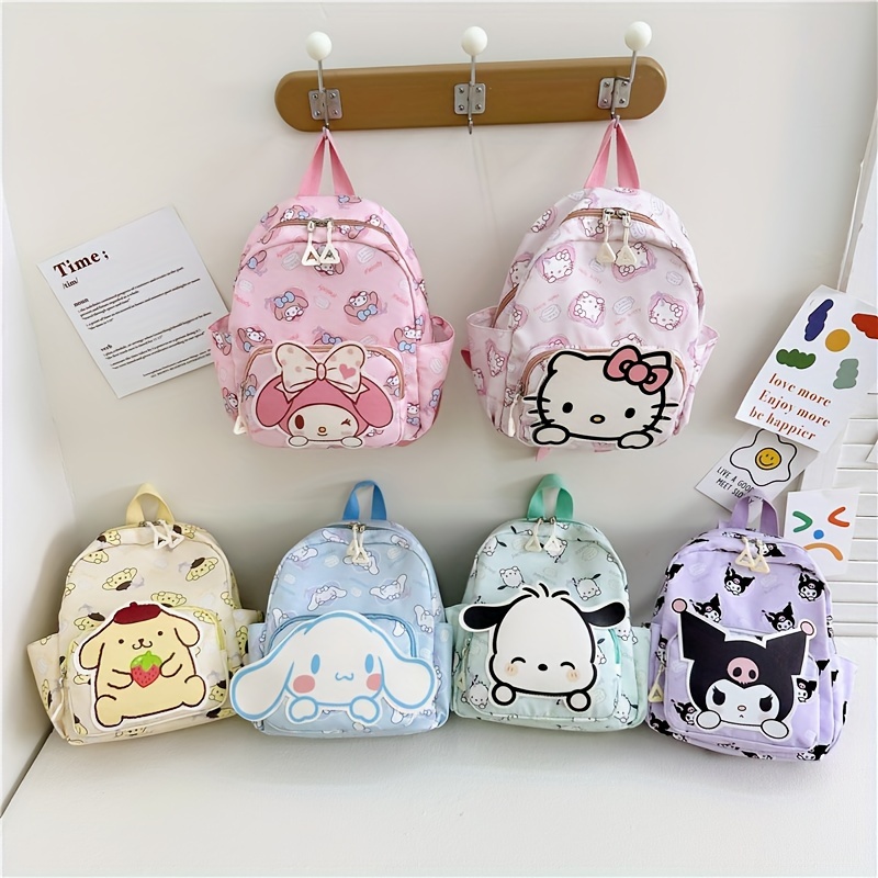 

Hellokitty Backpack, Cinnamoroll Kuromi Cartoon Schoolbag, Cute Mymelody Pompompurin Travel Bookbag