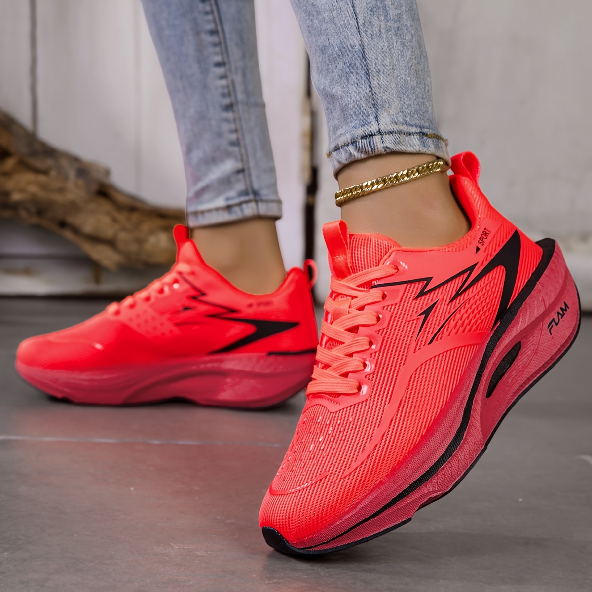 zapatillas deportivas de trail para para mujer | de malla y transpirable, soporte de estabilidad, cierre de cordones, de eva, aptas para , tallas , versátiles para gimnasio y actividades al aire libre 4