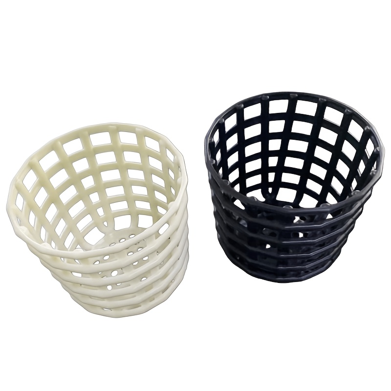2pcs Set Desktop Storage Box, Cosmetic Storage Rack, Hollow Portable Resin Storage Tube, Hollow Ventilation Without Dust , Stationery/jewelry Organizer, Bathroom Toiletries Bathroom Storage Box