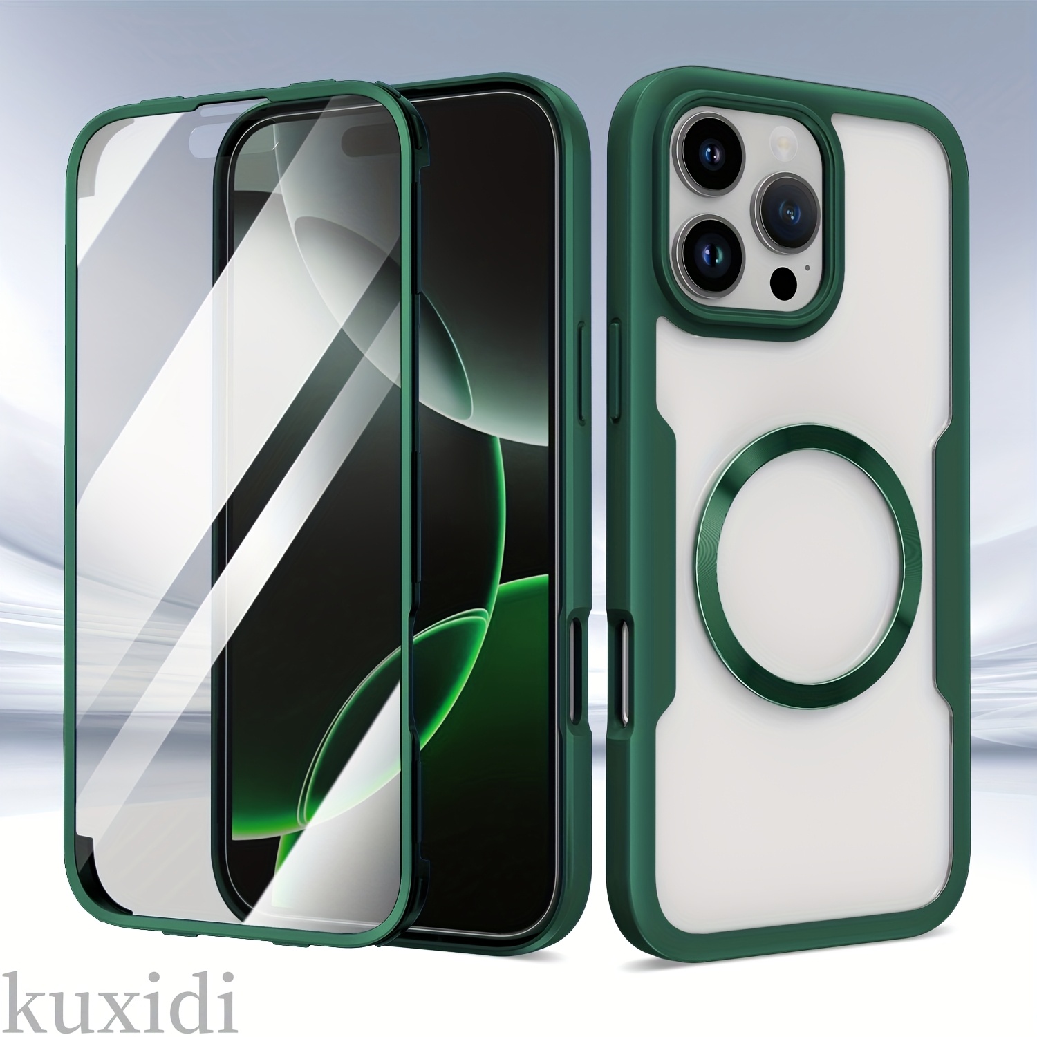 TEMU Phone Case - Qicai 360 All-inclusive Magnetic Shell And Film Integrated Series Mobile Phone Case Suitable For Iphonex/11/12/13pro/14plus/15/16e