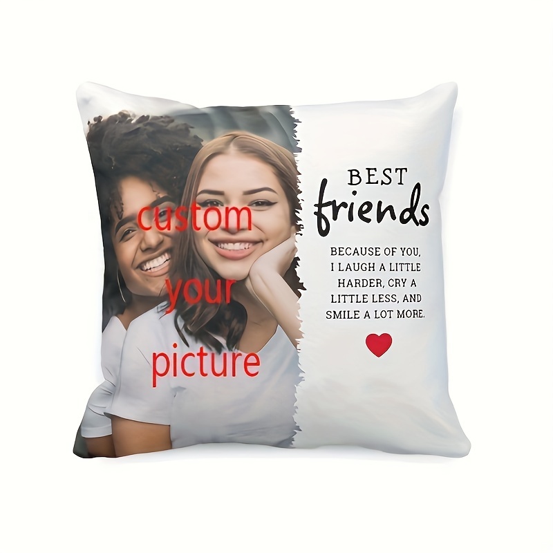 

Custom 18x18" Plush Photo Pillowcase - , Family & Home Decor - Zip Closure, Hand Wash Only