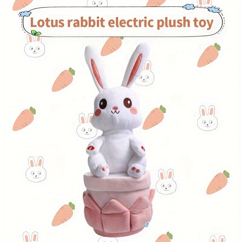 1pc lotus rabbit can     can   to       toy doll display   display       batteries details 3