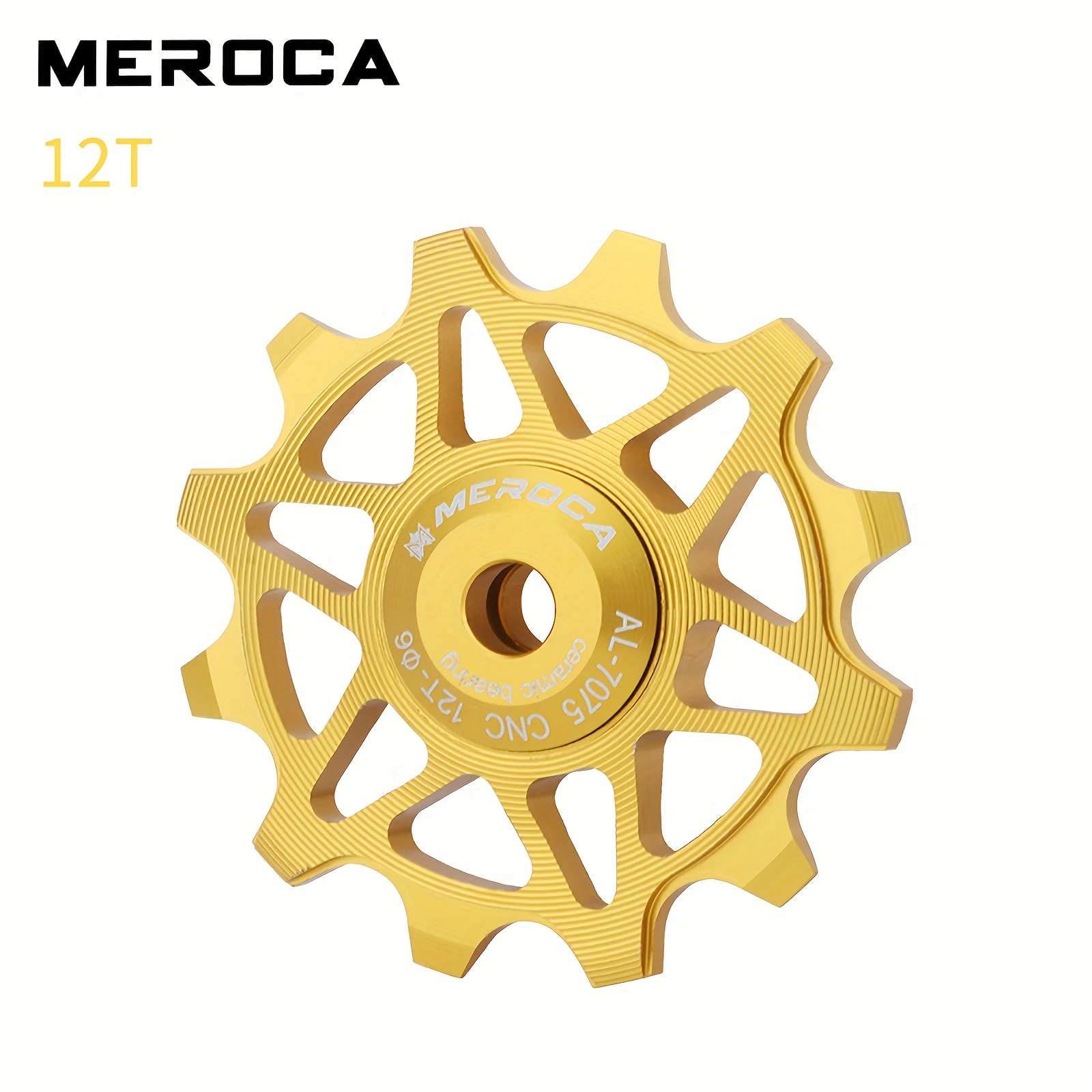 Image of Meroca Mountain Bike Rear Derailleur Bearing Rear Derailleur Ceramic Rear Derailleur 12t 14t Tooth Road Bicycle Aluminum Alloy
